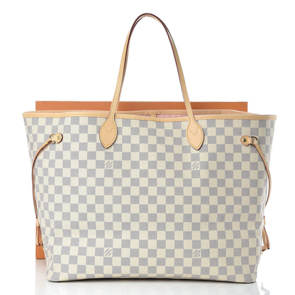 Louis Vuitton Damier Azur Neo Neverfull GM Rose Ballerine 12 of 12
