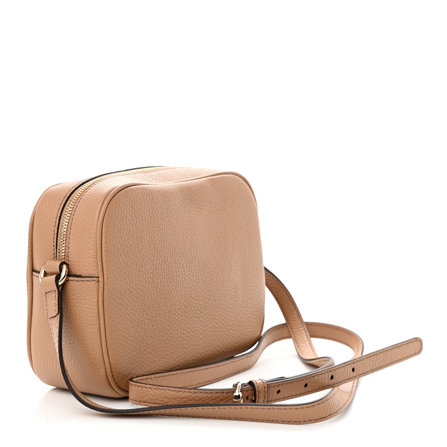 Gucci Pebbled Calfskin Small Soho Disco Bag Camelia 3 of 11