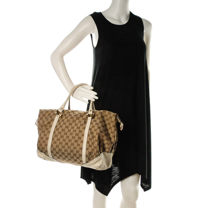 Gucci Monogram Horsebit Nail Medium Boston White 2 of 9