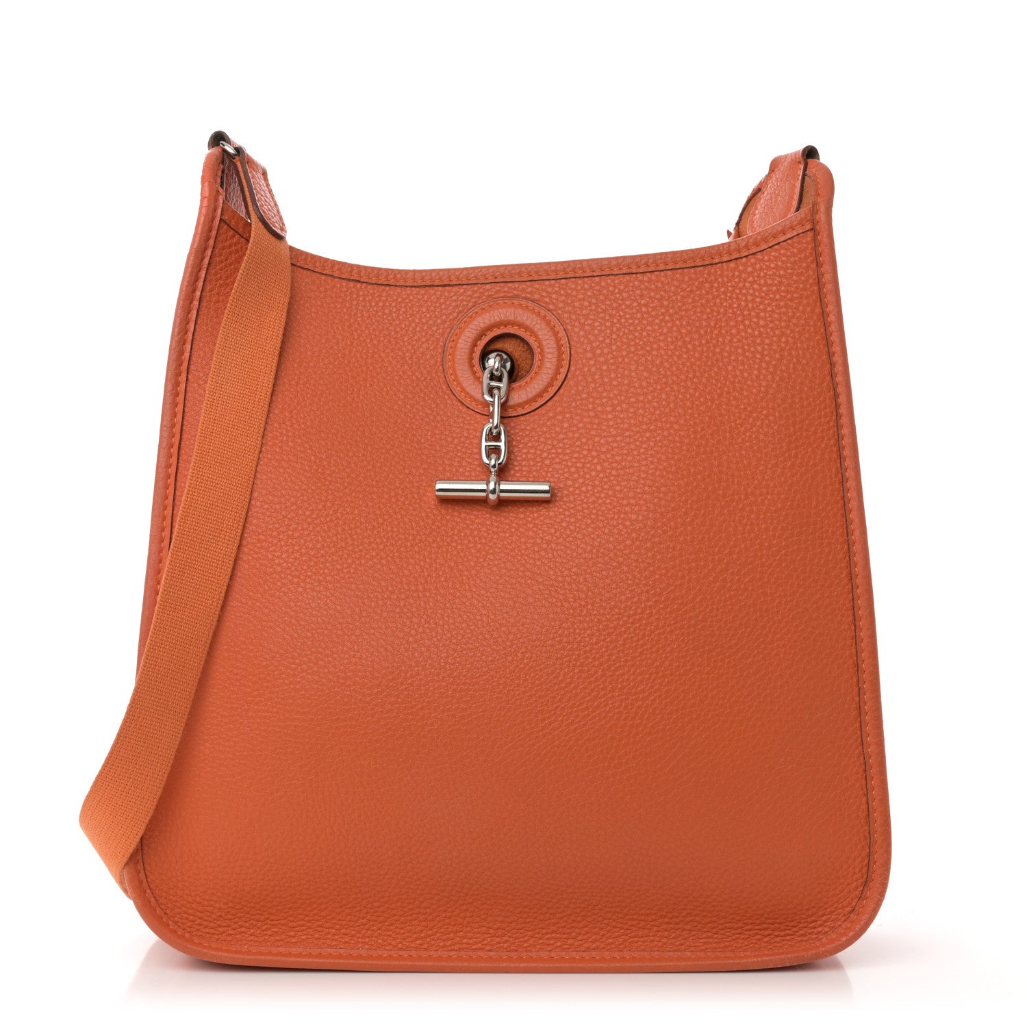 Hermes Taurillon Clemence Vespa  PM  Orange 1 of 14