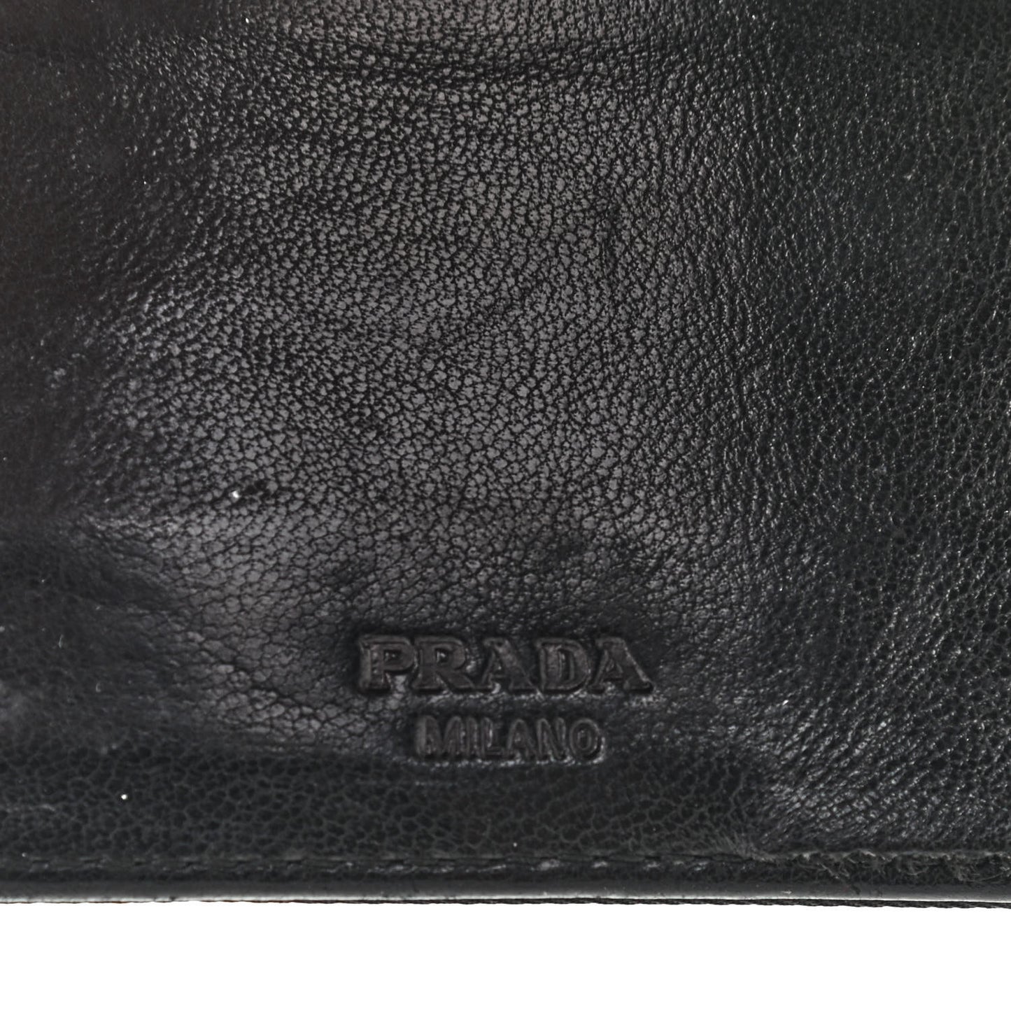 Nylon Calfskin Agenda Holder Black