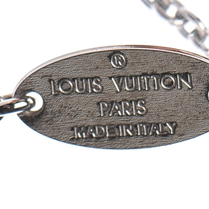 Louis Vuitton Metal Essential V Supple Necklace Silver 4 of 6