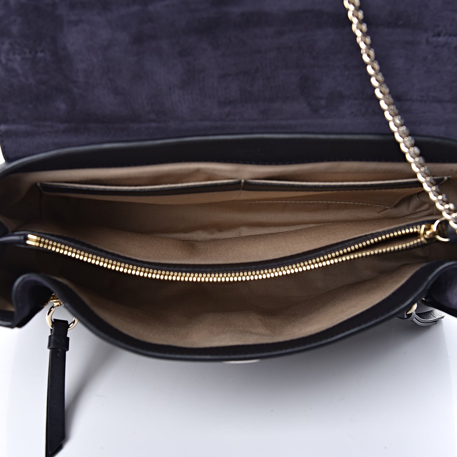 Chloe Smooth Calfskin Little Horses Embroidered Medium Faye Day Shoulder Bag Full Blue 5 of 12