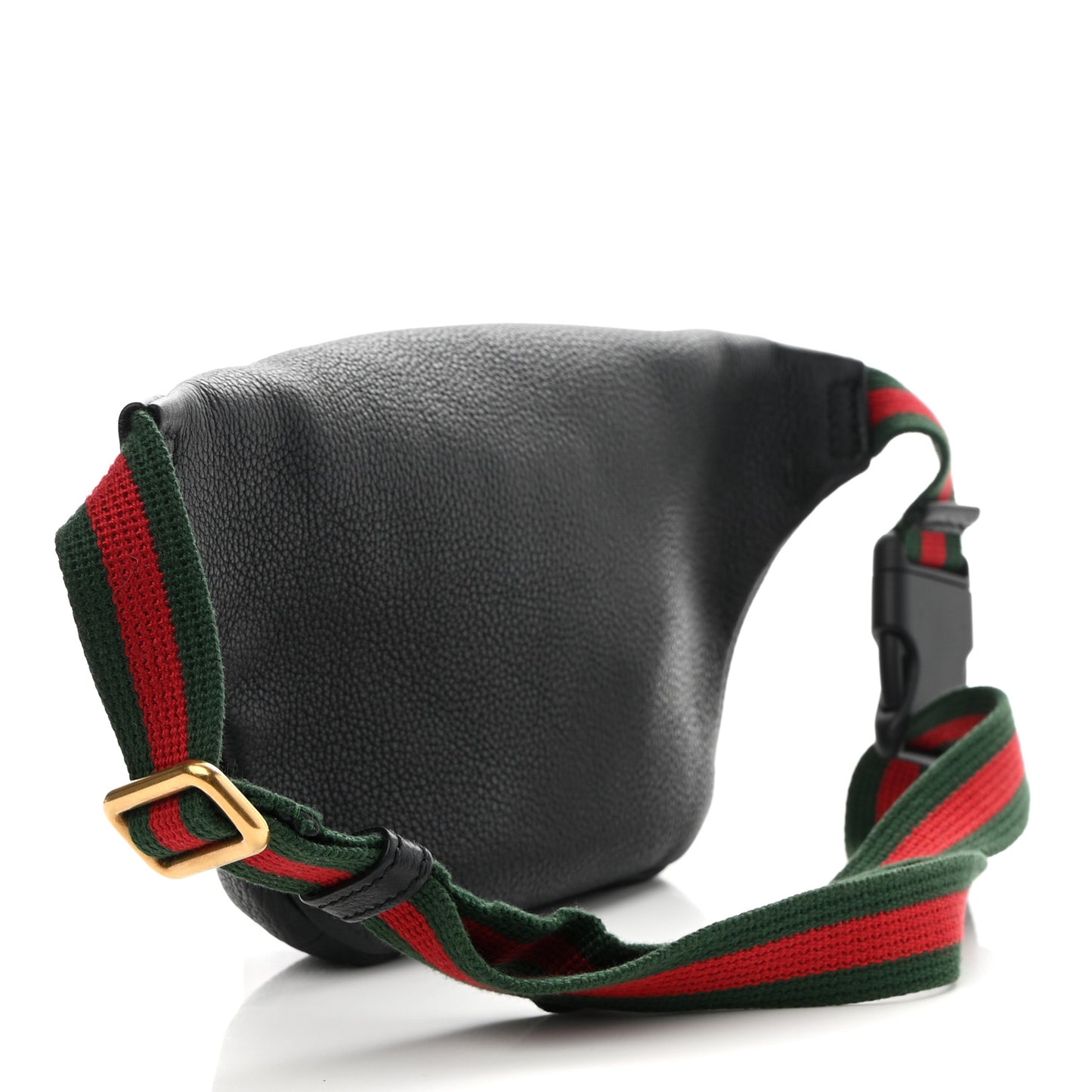 Grained Calfskin Small Logo Belt Bag Black