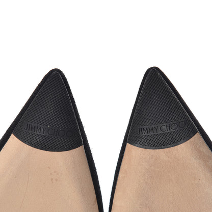 Jimmy Choo Suede Crystal Blaize 100 Ankle Boots 38.5 Black 10 of 14