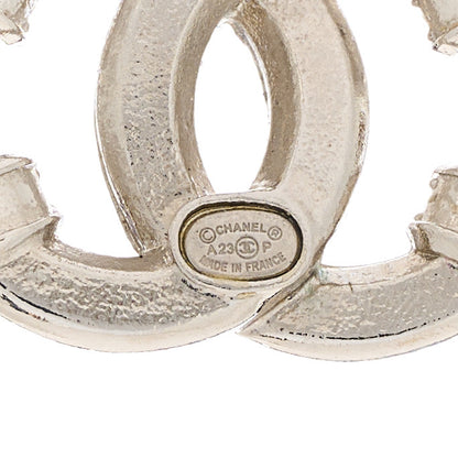 Chanel Crystal CC Earrings Silver 4 of 5