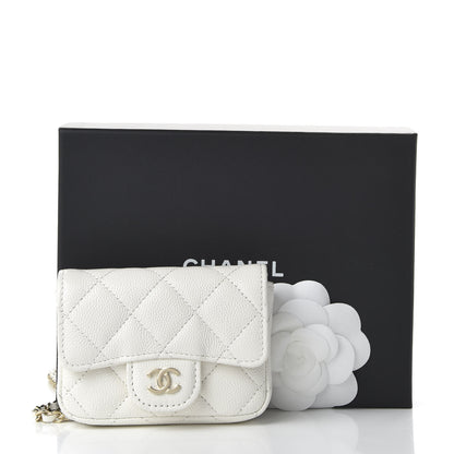 Chanel Caviar Quilted Belt Bag White 12 of 12