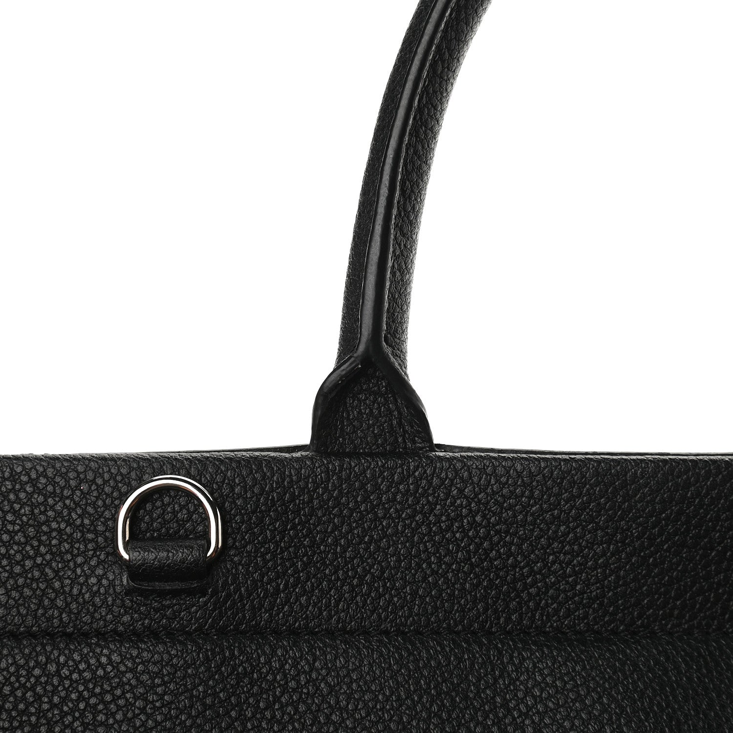 Saint Laurent Grained Calfskin Medium Cabas Rive Gauche Black 12 of 15