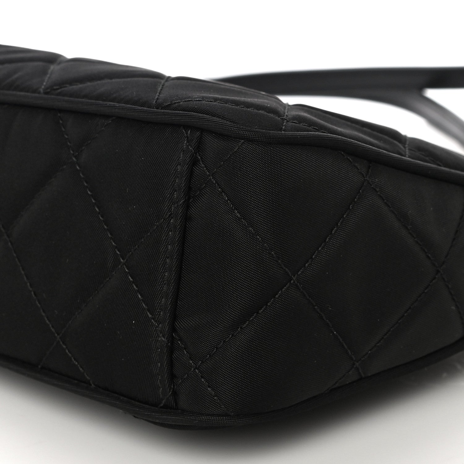Prada Nylon Tessuto Impuntu Quilted Crossbody Bag Black 10 of 10