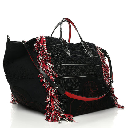 Christian Louboutin Cotton Embroidered Portugaba Black 3 of 11