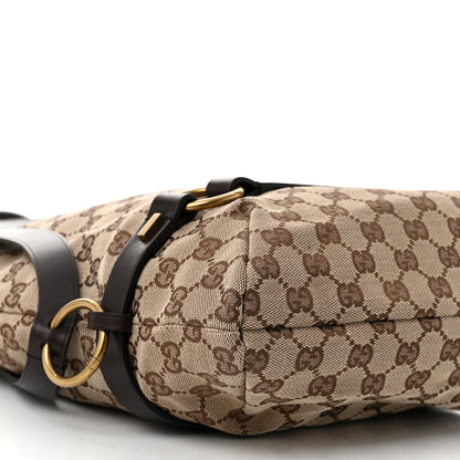 Gucci Monogram Calfskin Tote Dark Brown 9 of 12