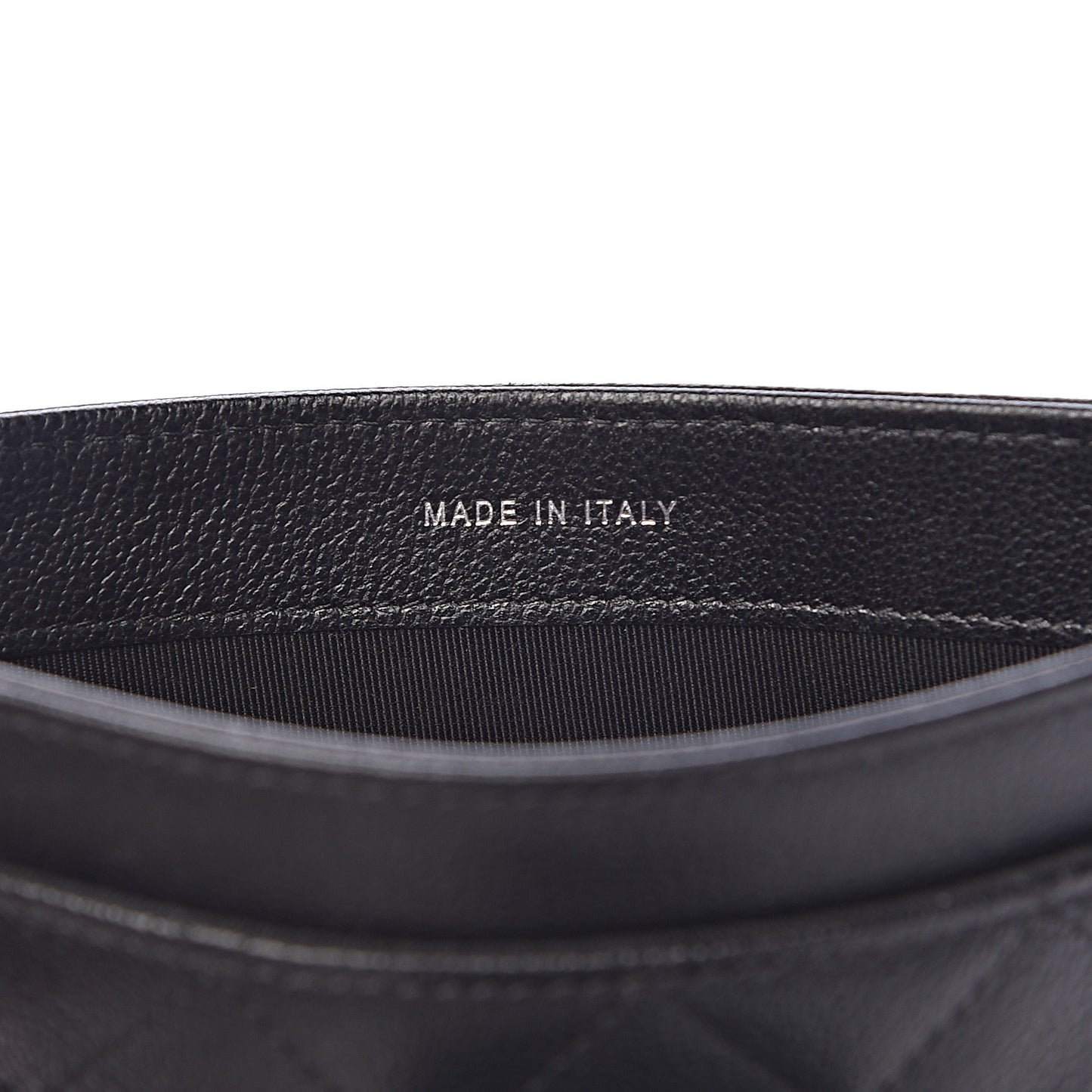 Caviar Quilted CC Box Strap Pouch Black