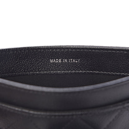 Chanel Caviar Quilted CC Box Strap Pouch Black 8 of 12