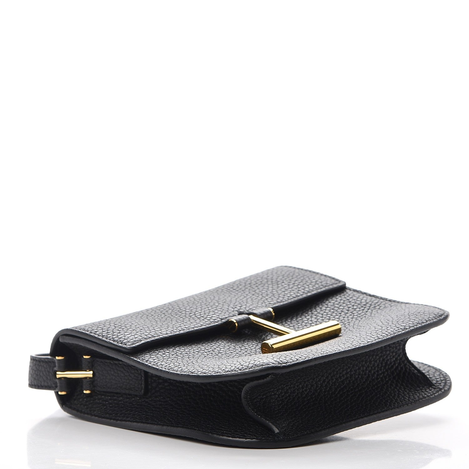 Tom Ford Calfskin Mini T Clasp Tara Crossbody Bag Black 4 of 6