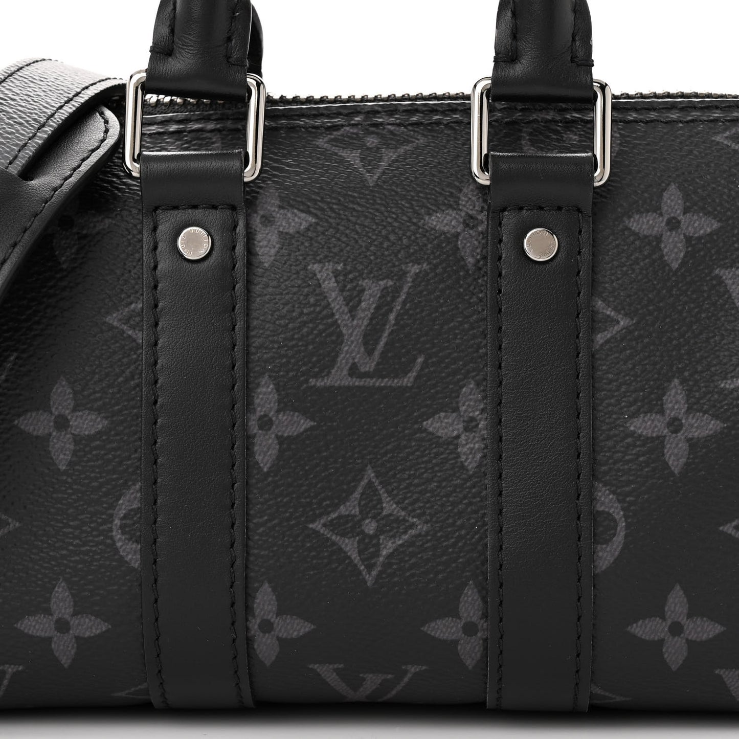 Reverse Monogram Eclipse Keepall XS Black