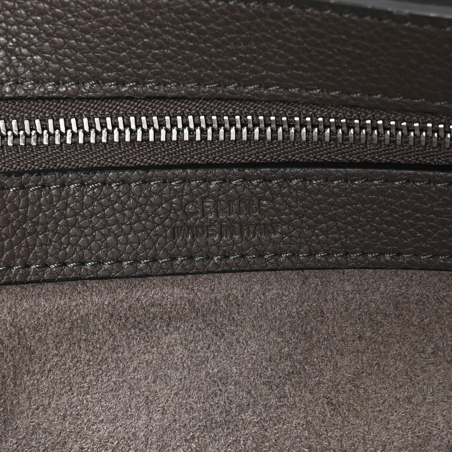 Celine Soft Grained Calfskin Medium Belt Cabas Phantom  Grey 6 of 10