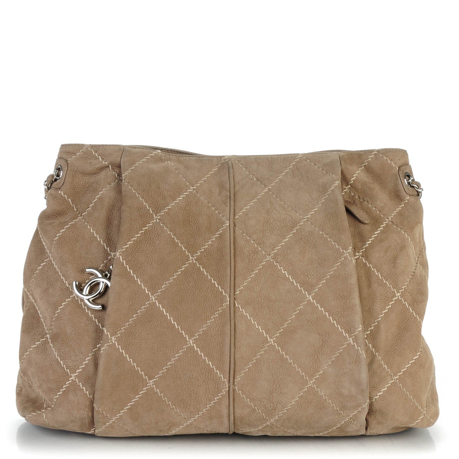 Chanel Suede Darjeeling Hobo Light Grey 1 of 7