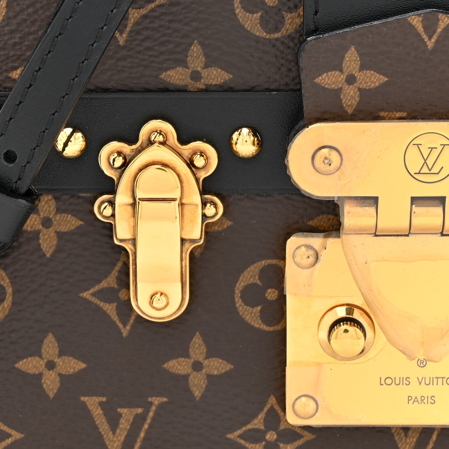 Louis Vuitton Monogram Petite Malle Black 8 of 12