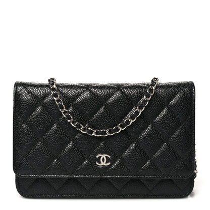Chanel Caviar Quilted Wallet on Chain WOC Black 1 of 11