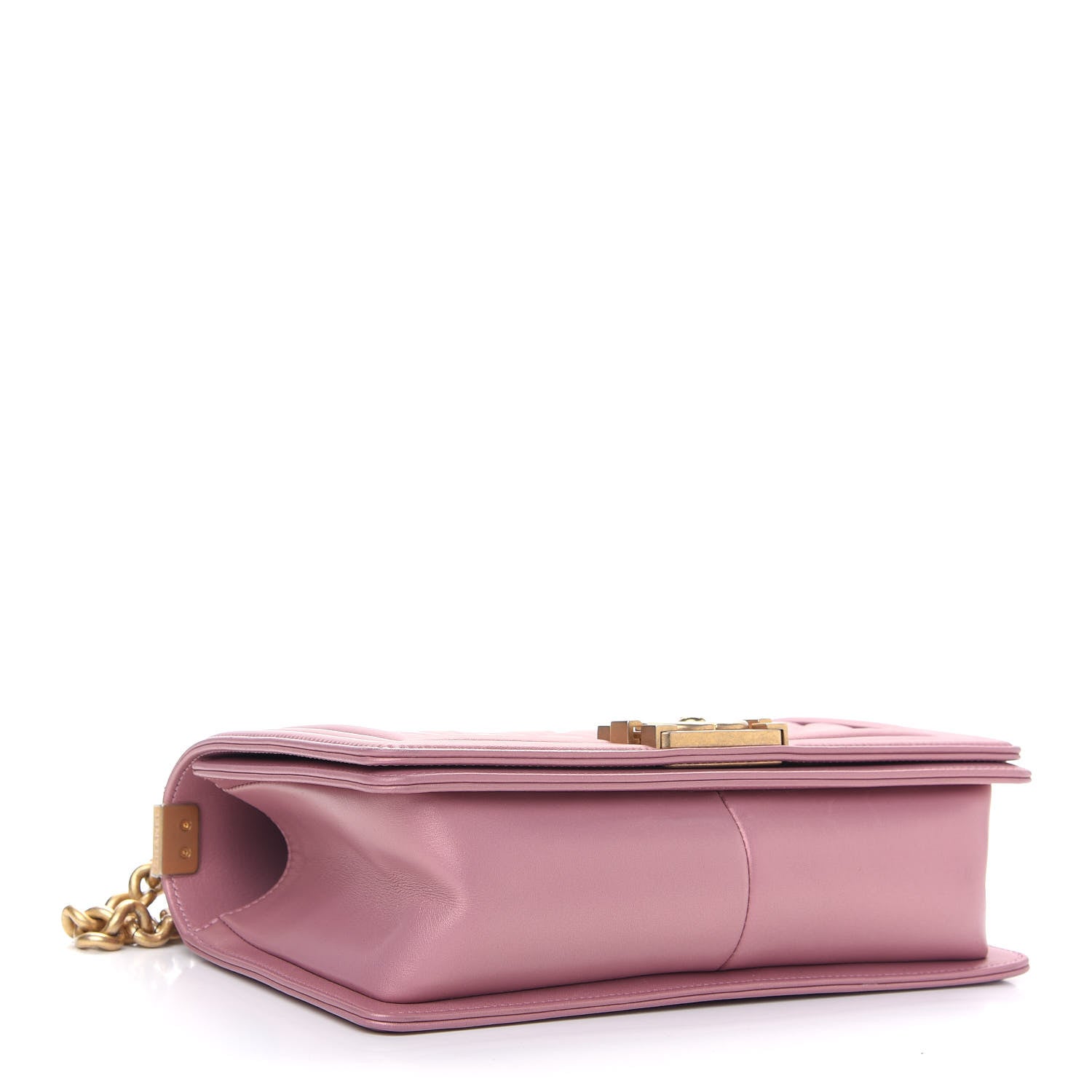 Chanel Metallic Calfskin Quilted Medium Boy Flap Pink 3 of 8