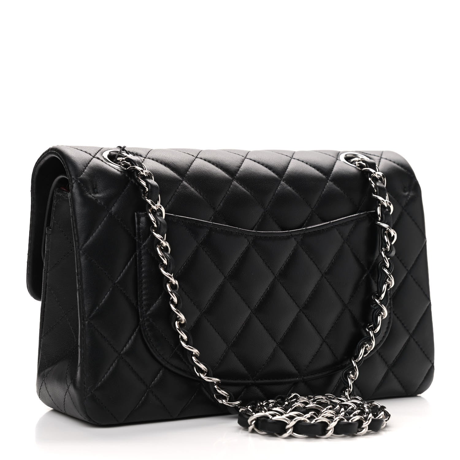 Chanel Lambskin Quilted Small Double Flap Black 3 of 11