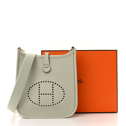 Hermes Taurillon Clemence Amazone Evelyne TPM Gris Neve 11 of 11