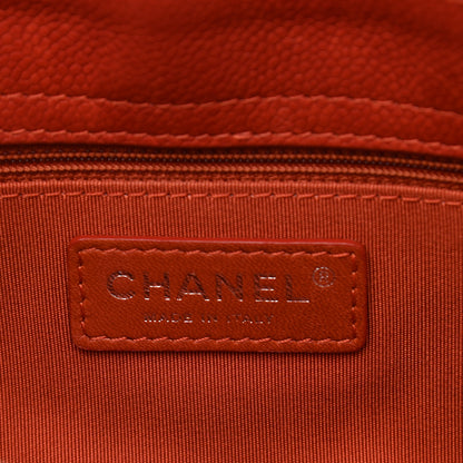 Chanel Caviar Quilted Medium Rock In Rome Tote Dark Red 6 of 11