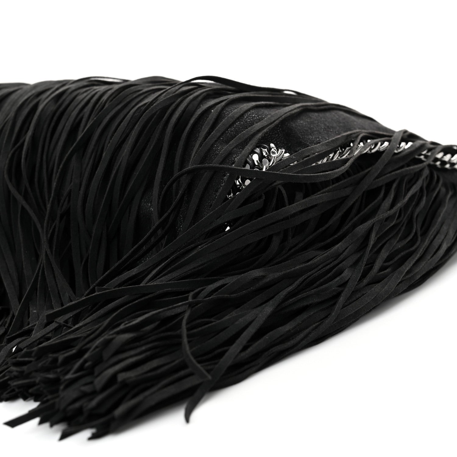 Stella McCartney Eco Suede Fringe Falabella Tote Black 10 of 10