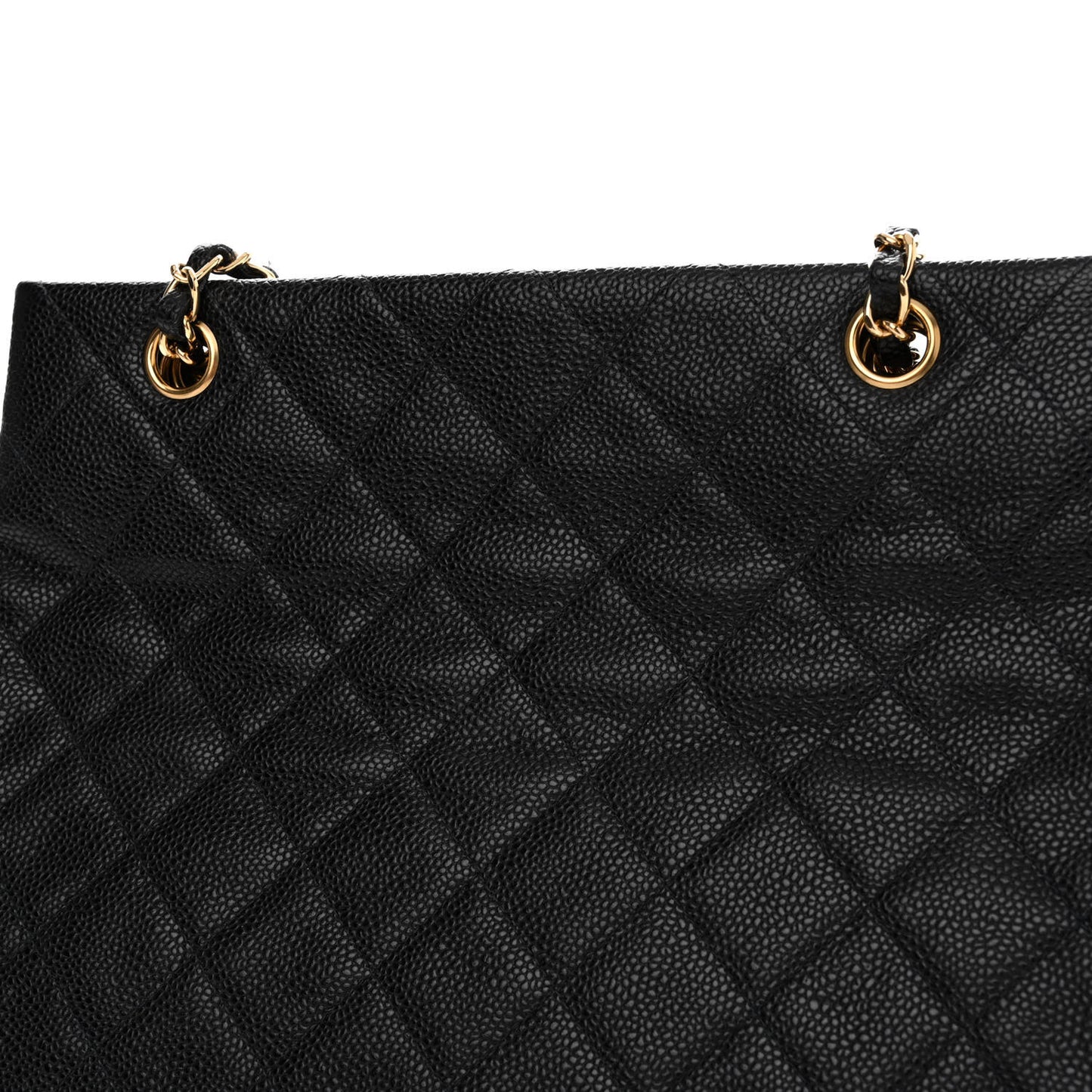 Caviar Quilted Shoulder Bag Black