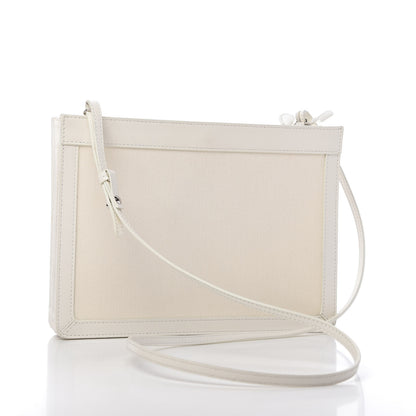 Balenciaga Cotton Canvas Pochette Crossbody Bag White 3 of 10