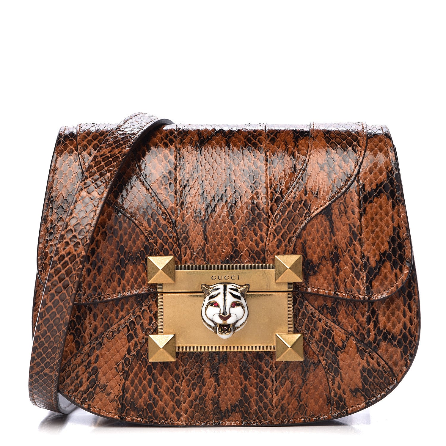 Gucci Elaphe Radiata Crystal Small Osiride Shoulder Bag Bright Cuir Ruby 1 of 15
