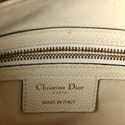 Christian Dior Grained Calfskin Saddle Bag White 6 of 11