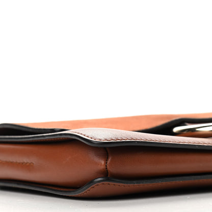 Chloe Suede Calfskin Small Faye Shoulder Bag Tobacco 8 of 9