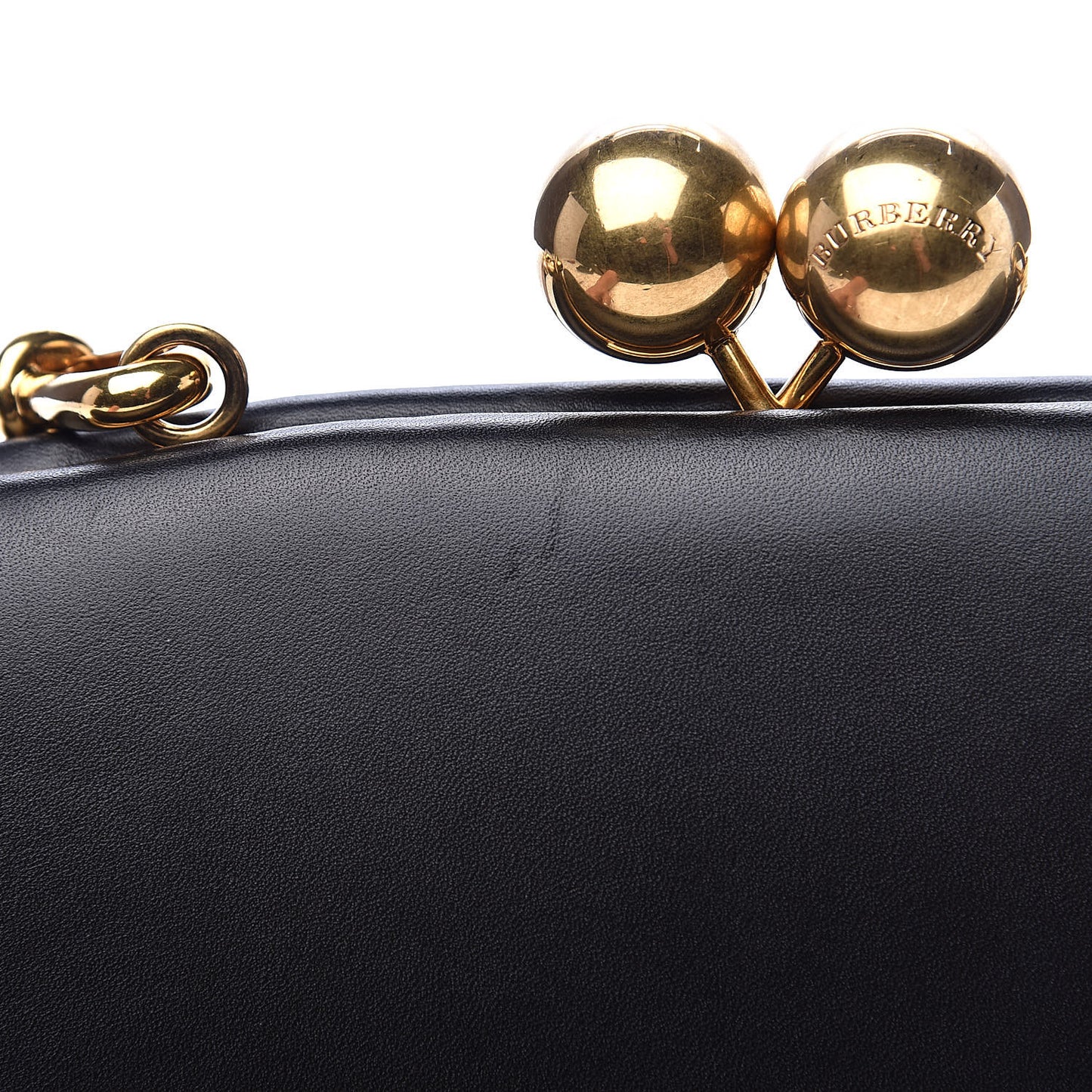Smooth Calfskin Small Frame Bag Black