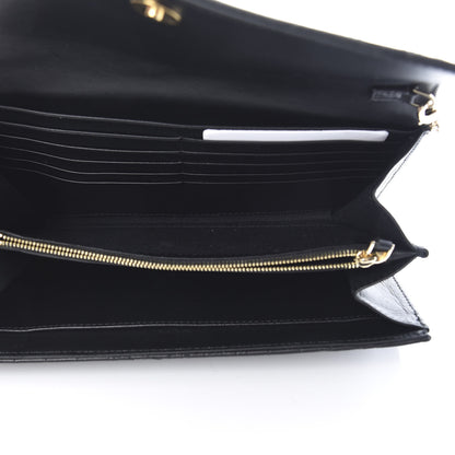 Versace Nappa Barocco Quilted Wallet Chain Crossbody Black 5 of 9