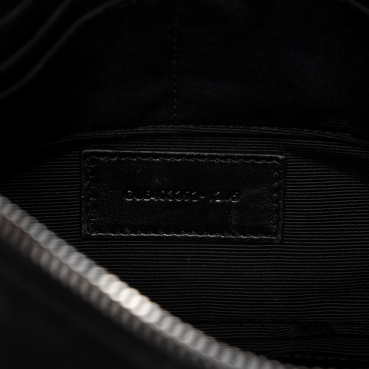 Saint Laurent Suede Calfskin Small Fringe Crossbody Bag Black 7 of 8