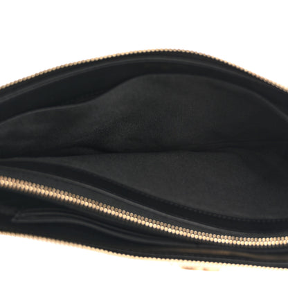 Chanel Lambskin Quilted Small Boy Zipped Pouch Black 5 of 9