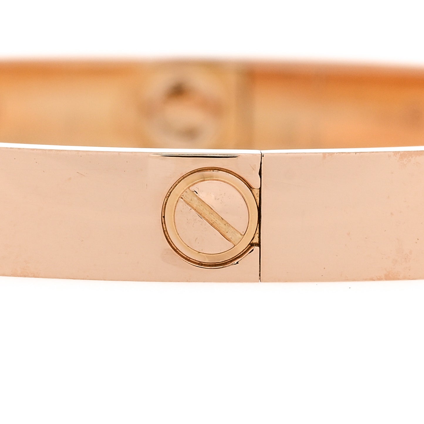 18K Pink Gold 4 Diamond LOVE Bracelet 17
