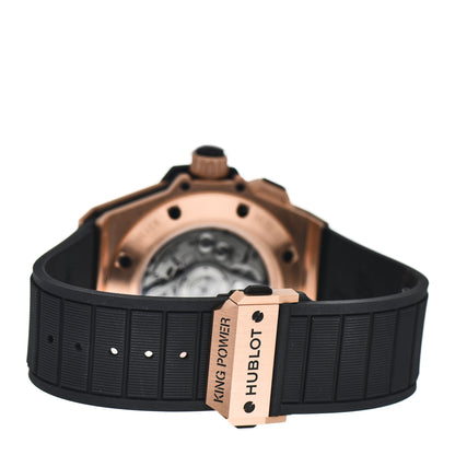 Hublot 18K Rose Gold Ceramic Rubber 48mm Big Bang King Power GMT Worldtime Automatic Watch Black 771.OM.1170.RX 3 of 4