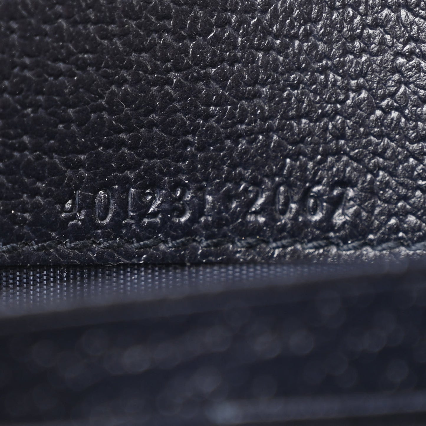 GG Supreme Monogram Textured Dollar Calfskin Mini Dionysus Chain Wallet Beige Blue