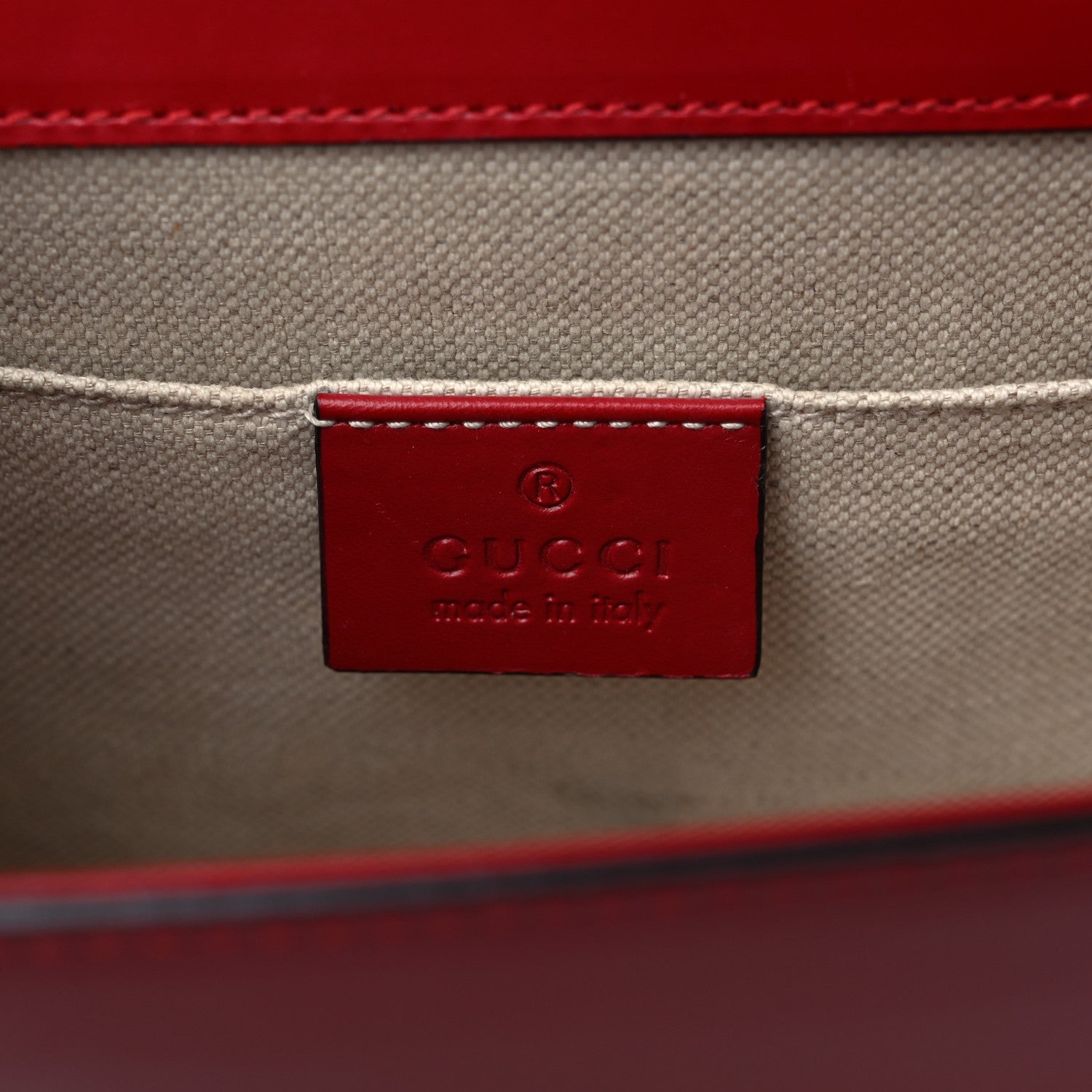 Gucci Knight Calfskin Small GG Marmont Chain Handle Bag Hibiscus Red 6 of 11