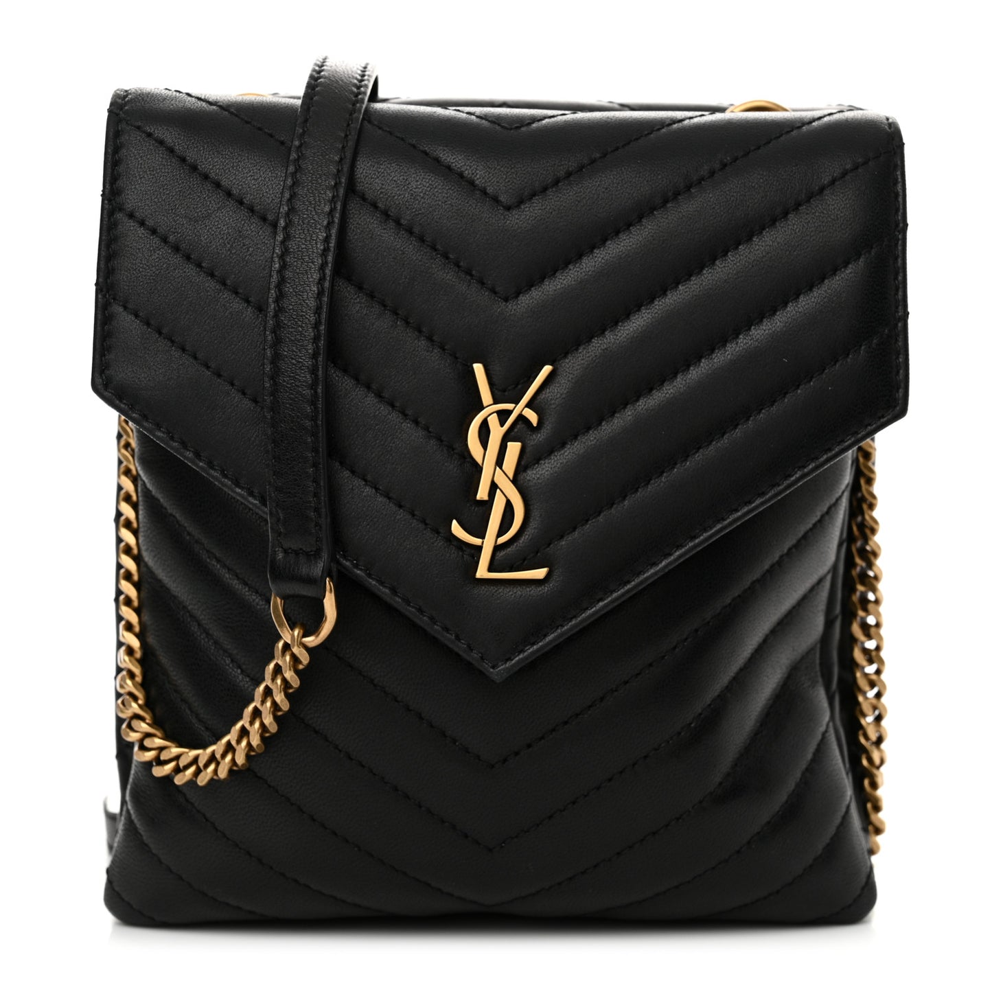 Lambskin Quilted Double Flap Bag Black