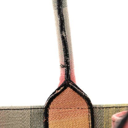 Christian Dior Canvas Embroidered Medium Dioraura Book Tote Multicolor 13 of 18