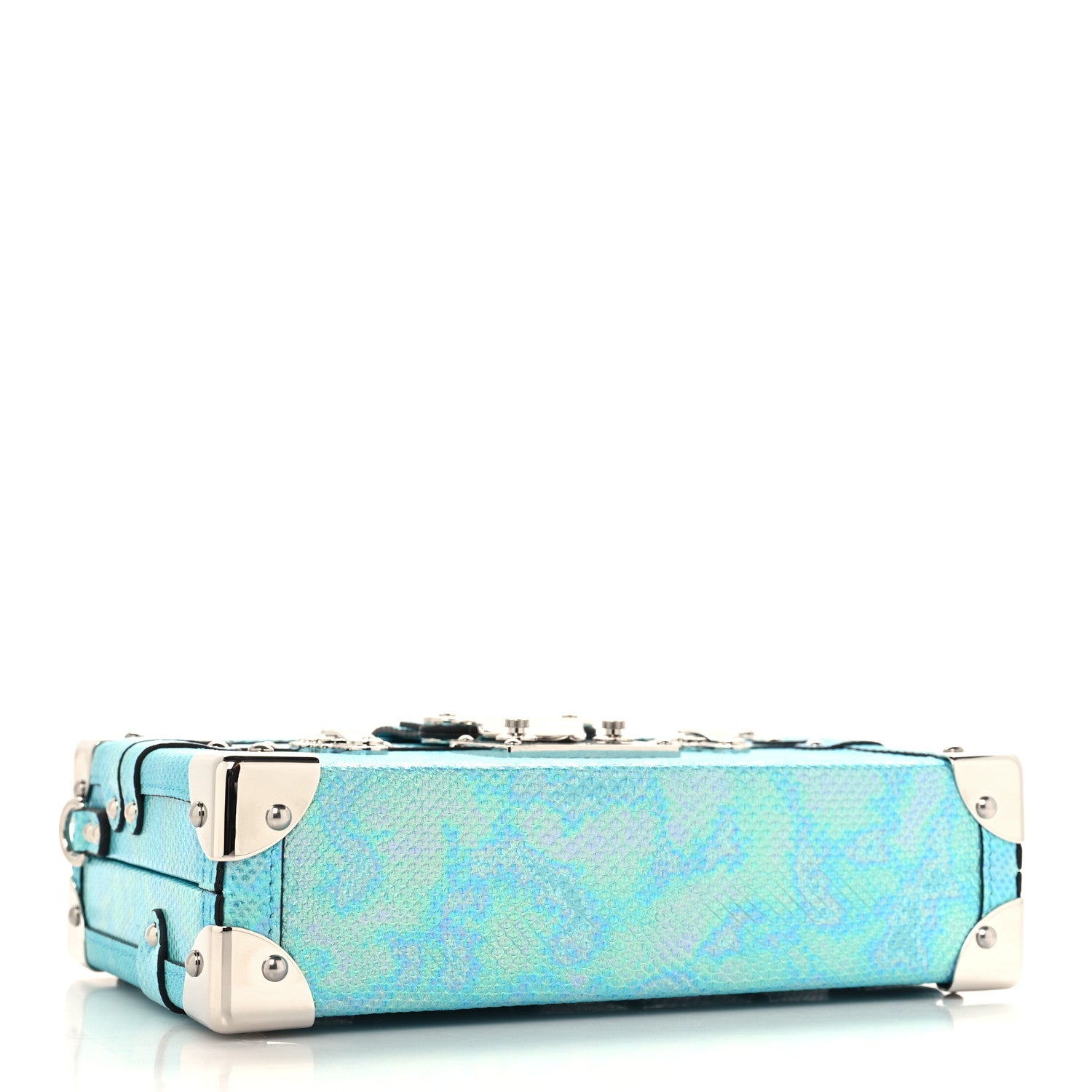 Louis Vuitton Iridescent Karung Petite Malle Blue Petrol 4 of 9