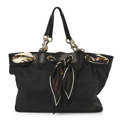 Gucci Monogram Large Positano Tote Black 1 of 12