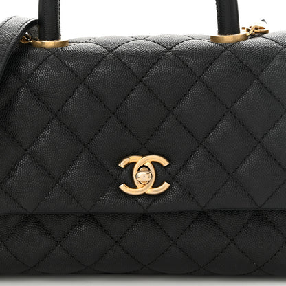 Chanel Caviar Quilted Mini Coco Handle Flap Black 8 of 10