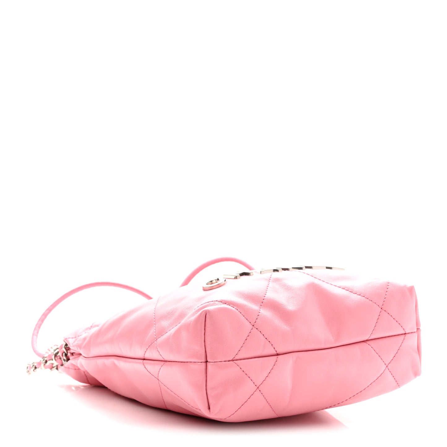 Shiny Calfskin Quilted Mini Chanel 22 Pink