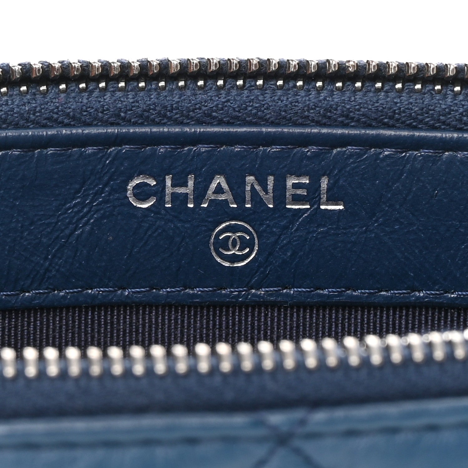Chanel Aged Calfskin Quilted Small Gabrielle Clutch With Chain Navy Black 7 of 14