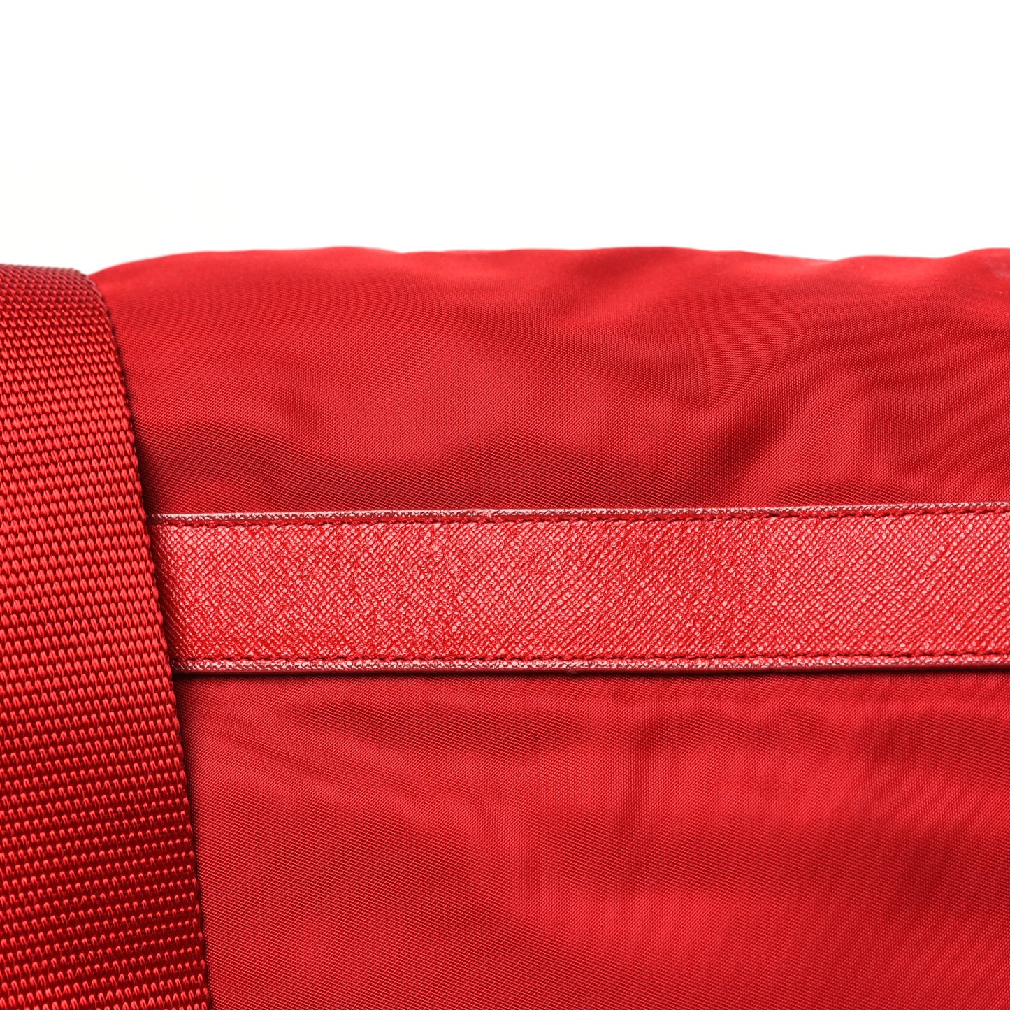 Nylon Vela Sport Messenger Bag Rosso