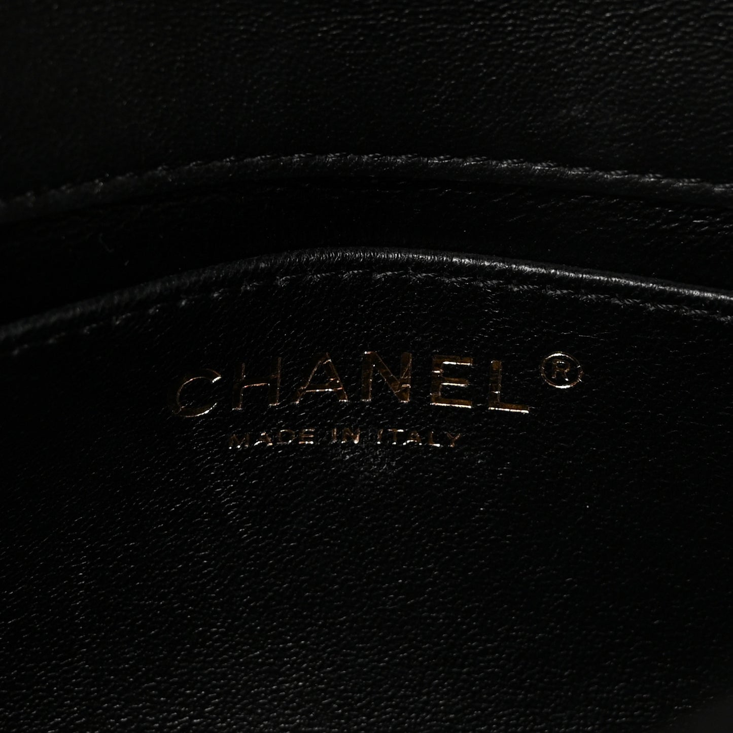 Lambskin Resin Quilted Top Handle Flap Black